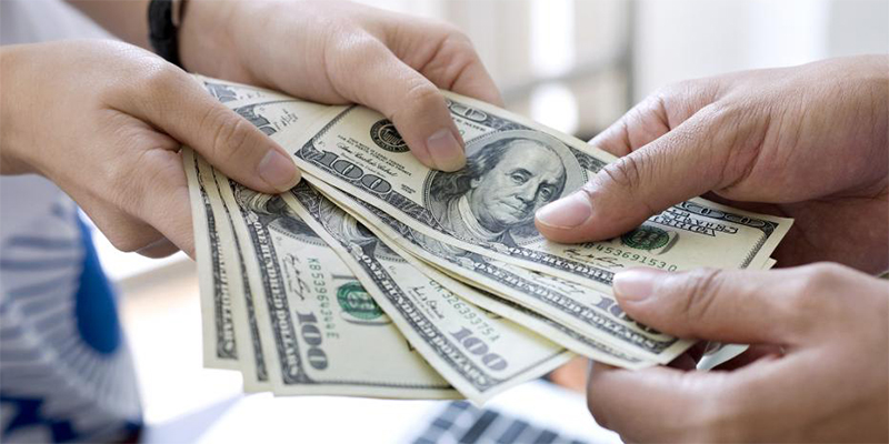 за наличные